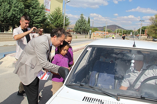 Dinar'da "Yaya Güvenliğinin Nöbetçisiyiz"  Etkinliği yapıldı
