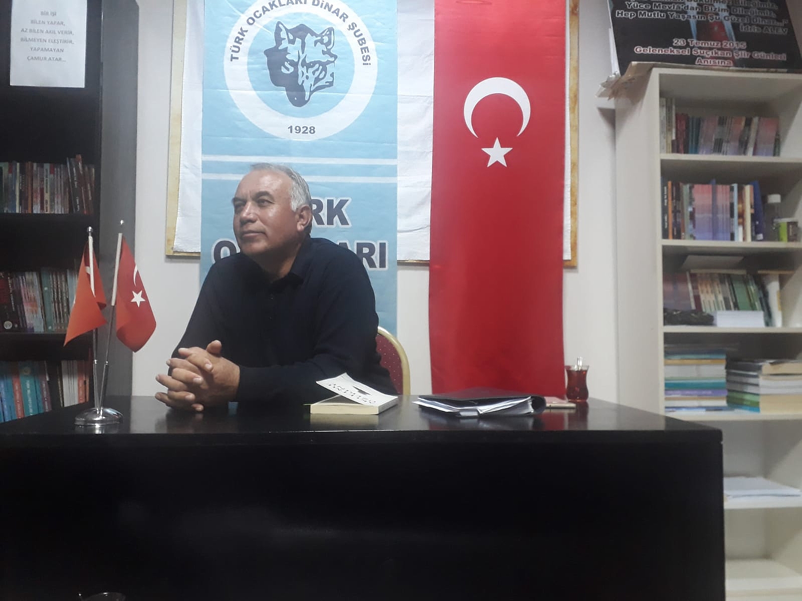 Dinar Türk Ocaklarında Nazım Yıldırım Konferans Verdi