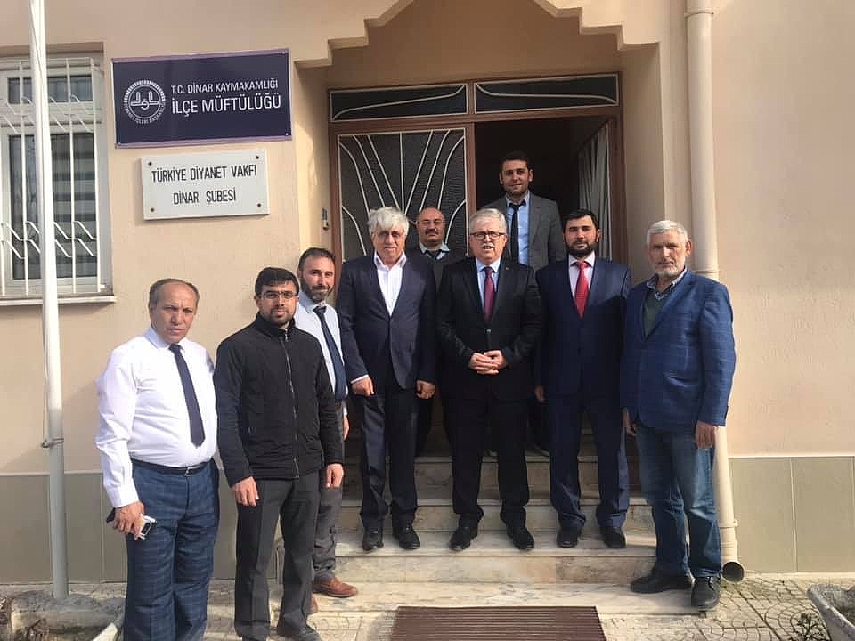Afyonkarahisar İl Müftüsü Kabukçu, Dinar Müftüsü Avcı'yı Ziyaret Etti