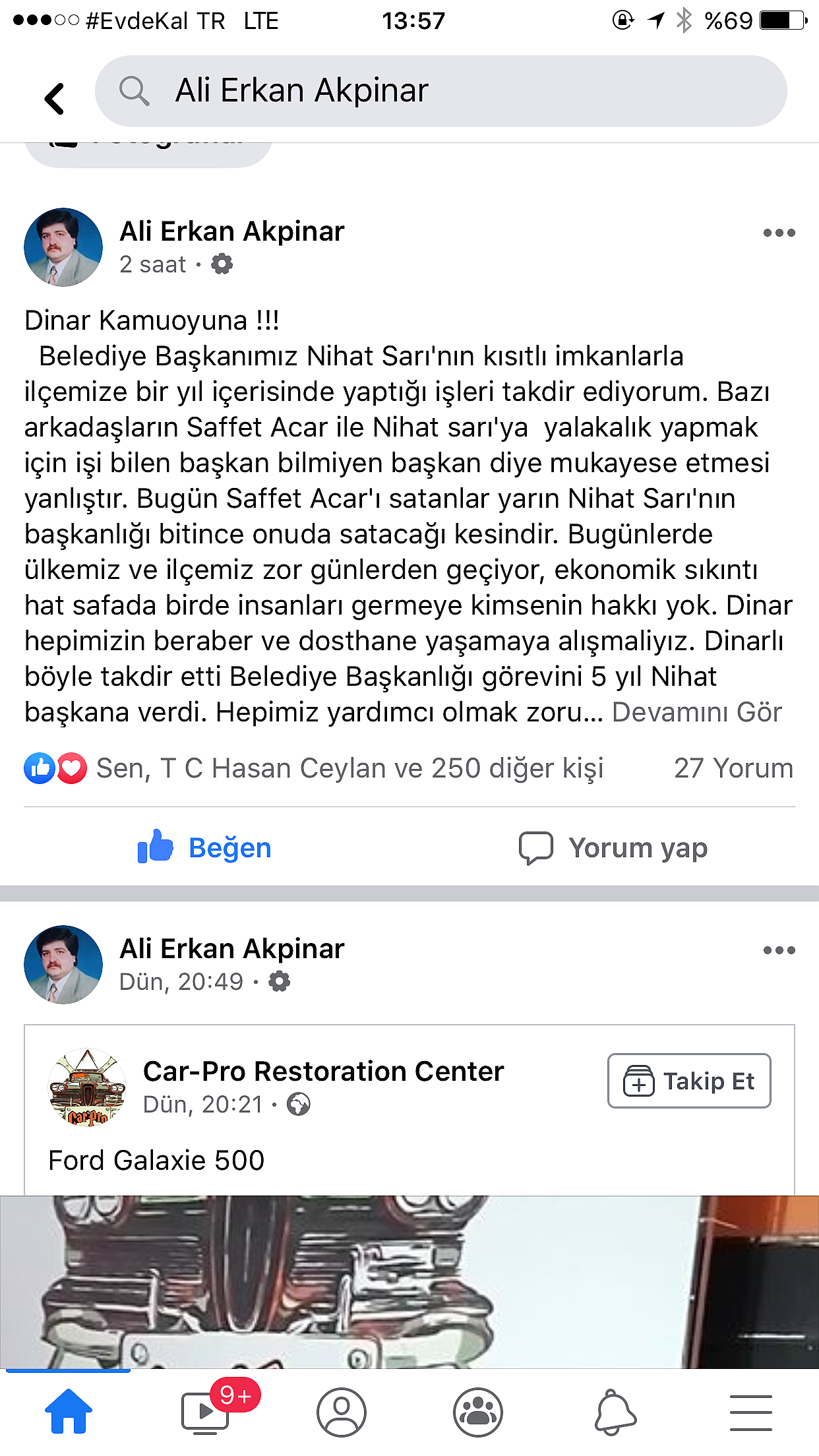 Ali Akpınar, ' Saffet Acar'ı Satan, Nihat Sarı'yıda Satar'dedi
