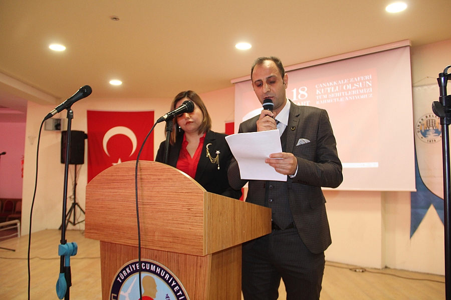 Dinar ilçesinde, 18 Mart Çanakkale Zaferi ve Şehitleri anma günü programı