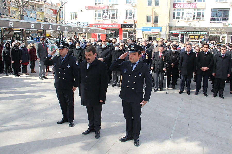 Dinar ilçesinde, 18 Mart Çanakkale Zaferi ve Şehitleri anma günü programı
