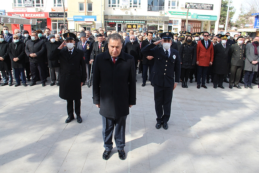 Dinar ilçesinde, 18 Mart Çanakkale Zaferi ve Şehitleri anma günü programı