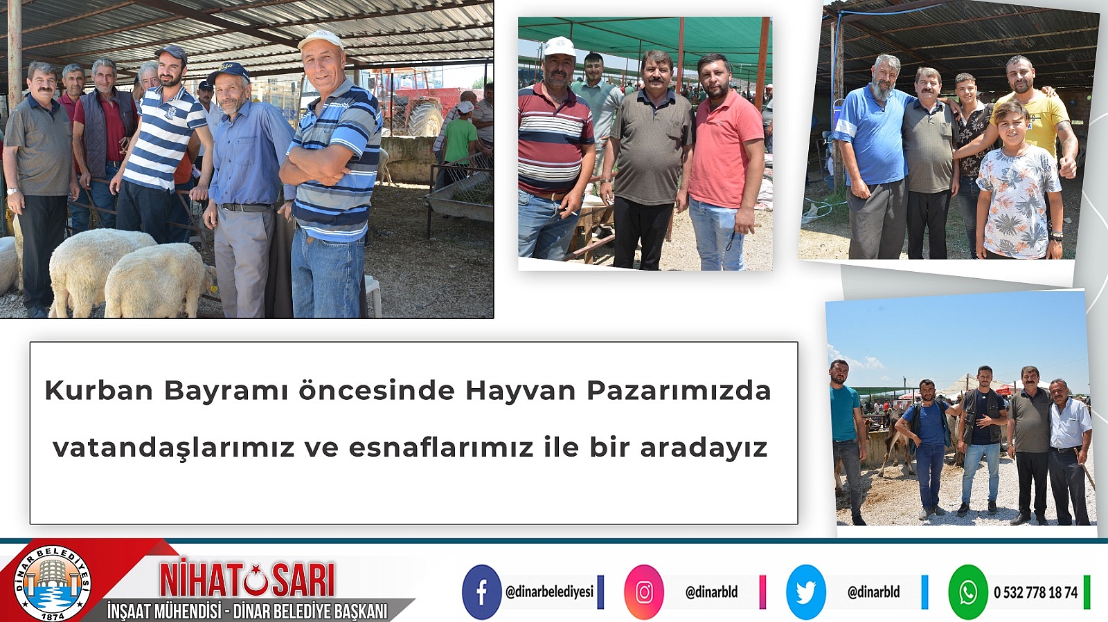 Başkan Sarı, "Vatandaşlarımızın Kurban Bayramını kutladık"
