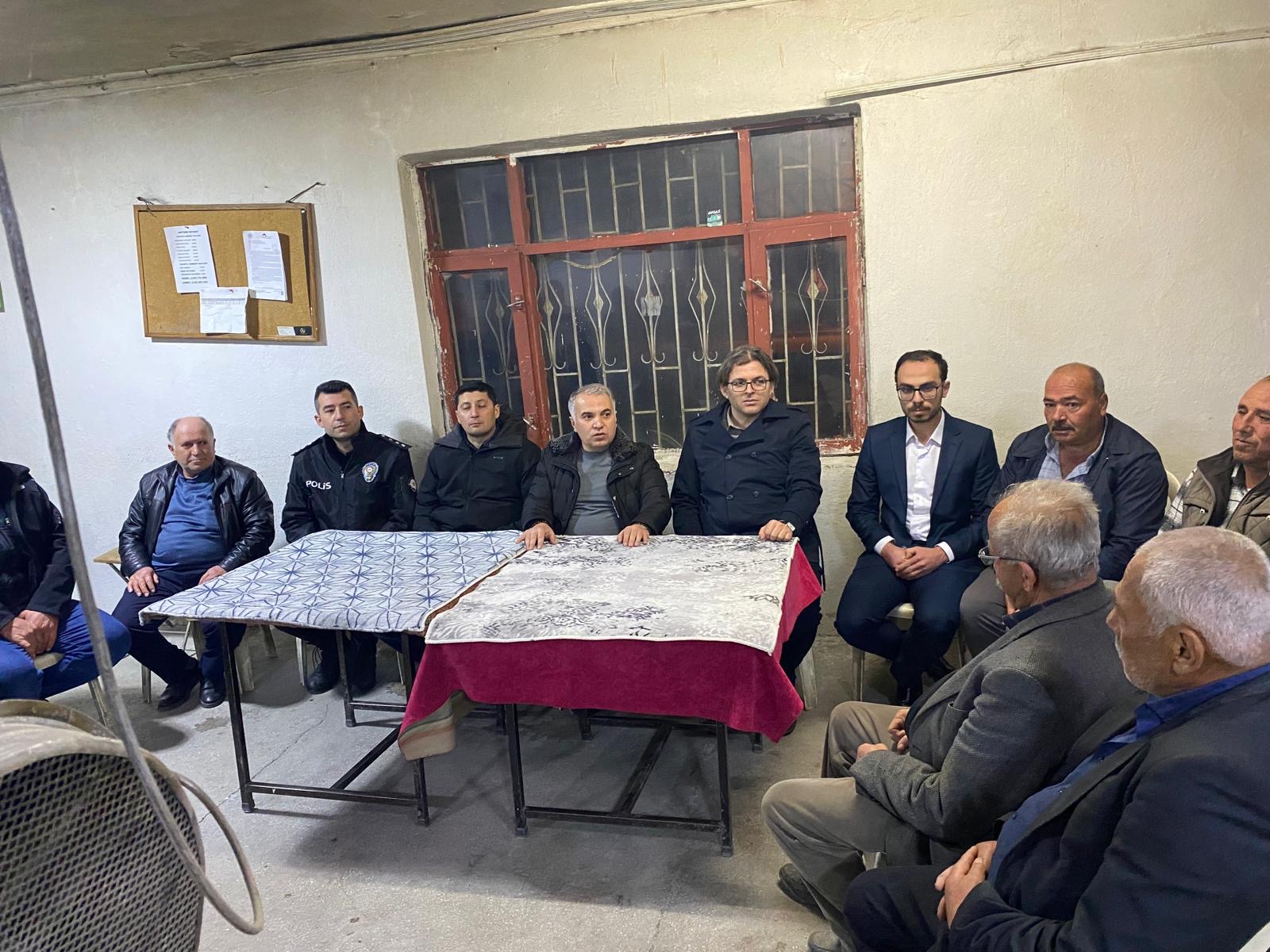 KAYMAKAM KEMAL DURU, AKÇAKÖYÜ ZİYARET ETTİ