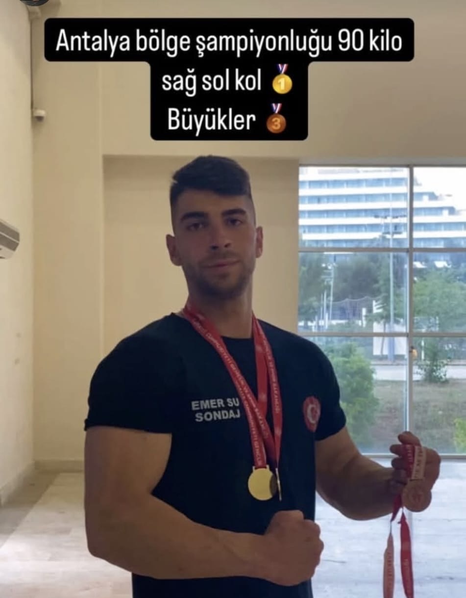 Dinarlı Hemşerimiz Erman Özcan, Antalya Bölge Bilek Güreşi Şampiyonu Oldu