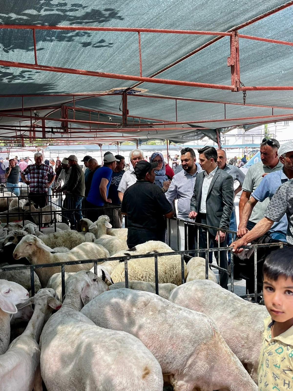 Başkan Fatih Çiçek’ten Kurban Pazarı Ziyareti