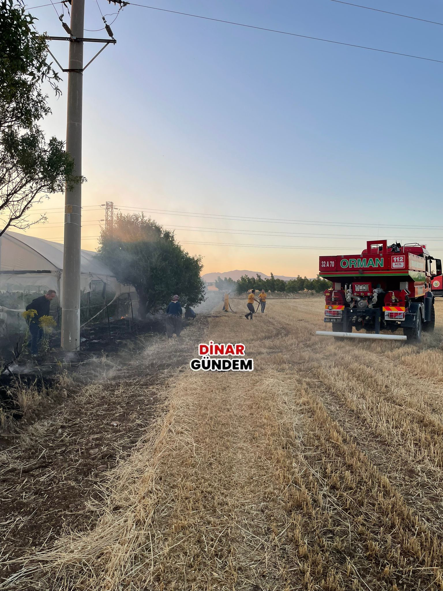 Gençali Köyü’nde Trafo Yangını: Ekinler Tehlike Altında! 