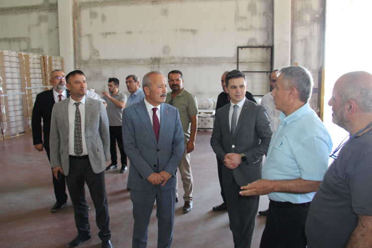 MHP Heyetinden Dazkırı'daki Musatti Motosiklet ve İplik Fabrikalarına Ziyaret