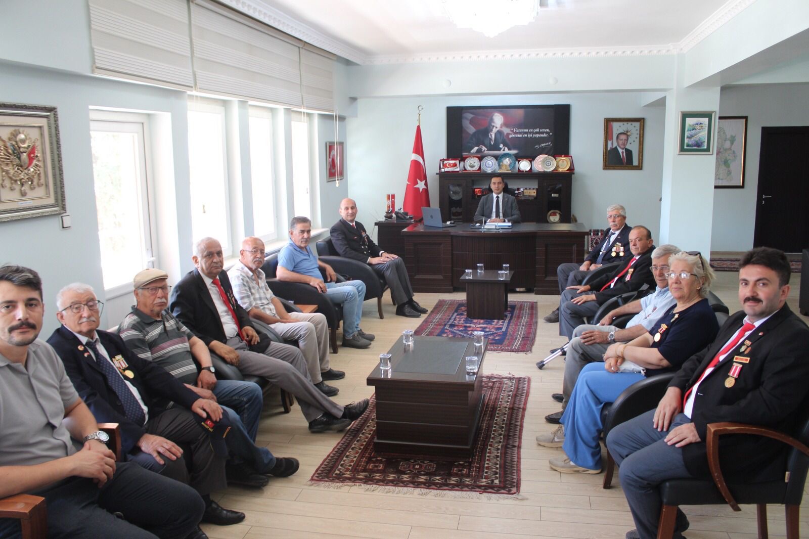 Şehit Aileleri ve Gazilerden Kaymakam UĞUZ’a Ziyaret
