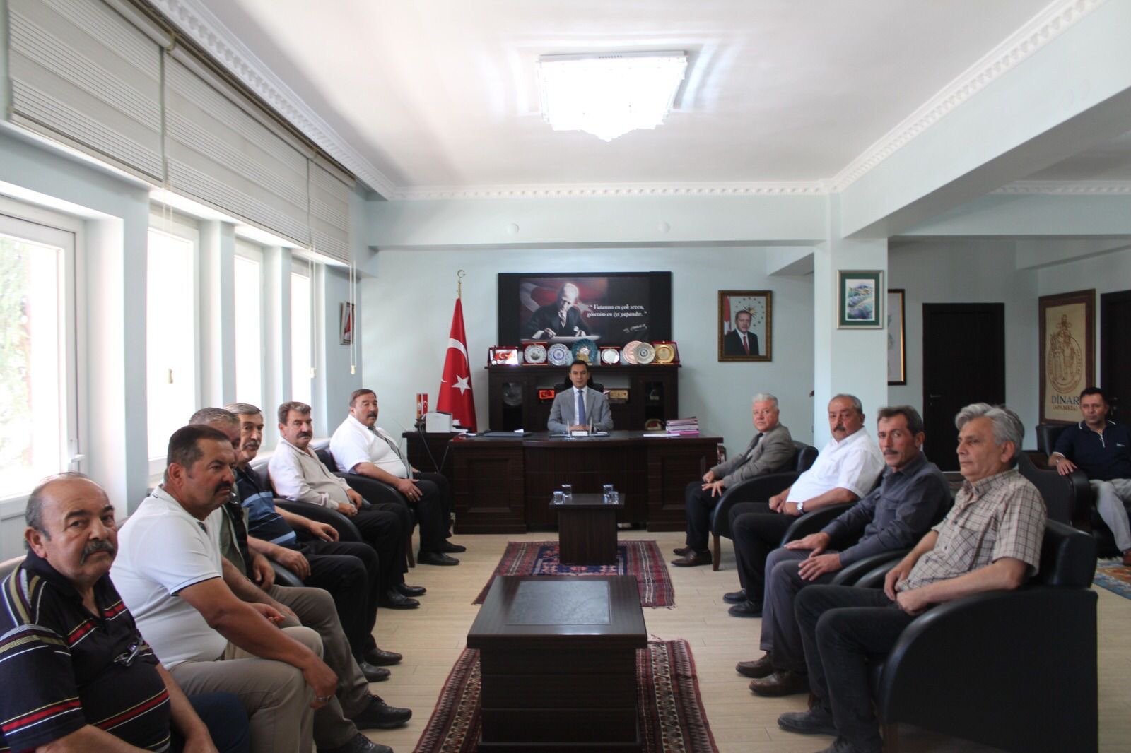 MHP İlçe Teşkilatı ve Tatarlı Belediye Başkanından Kaymakamımıza Ziyaret