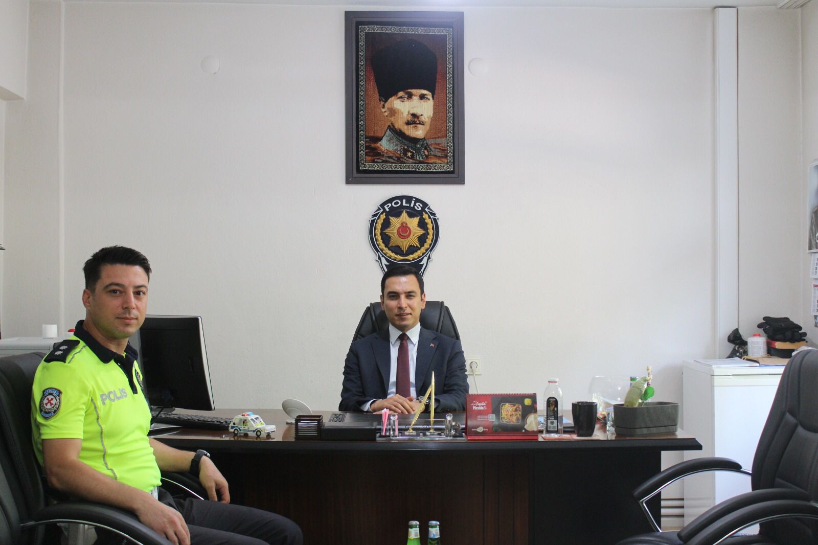 Kaymakamımız Hasan UĞUZ’dan Emniyet, Jandarma ve Bölge Trafik Birimlerine Ziyaret
