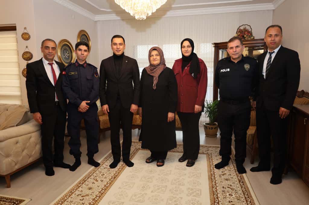 Kaymakam Hasan Uğuz’dan Şehit Polis Memuru Erol Kaplankıran’ın Ailesine Ziyaret