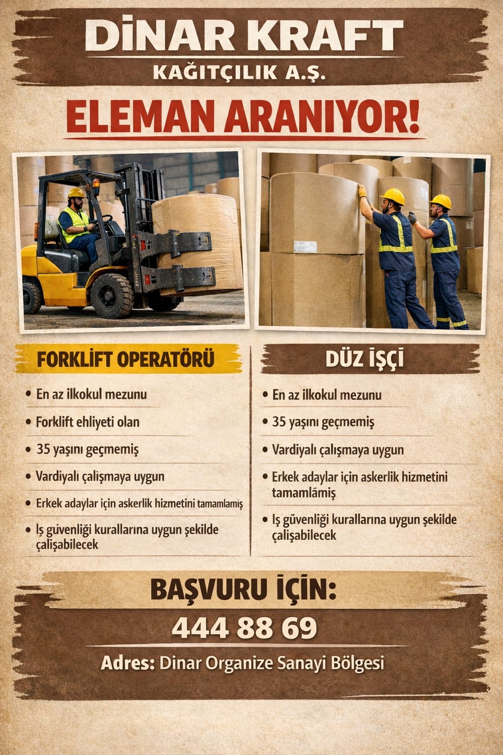 İŞ İLANI