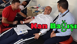 Başkan İsmail Taylan Türk Kızılay'ına Kan Bağışında bulundu.