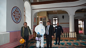 Koronavirüs önleme amaçlı başlatılan ilaçlama çalışmaları yapıldı