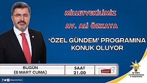Mv. Ali Özkaya  Bugün Kanal 3 Televizyonunda