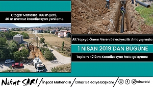 Başkan Sarı, "Alt Yapıya büyük önem veriyoruz"
