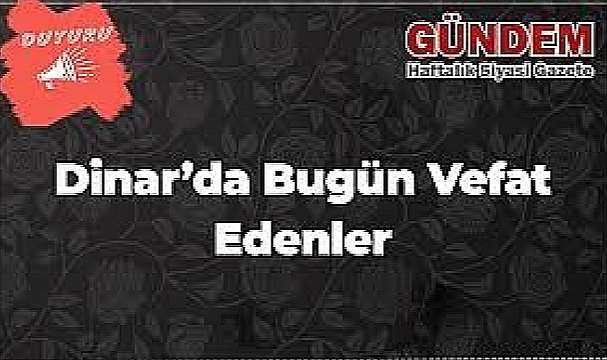 Dinar Cenaze İlanı
