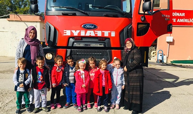 Toki Anasınıfı öğrencileri Dinar İtfaiyesini Ziyaret Etti