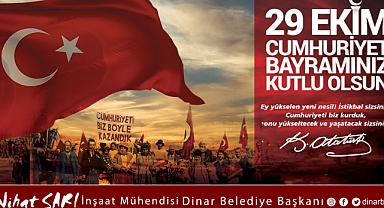 Belediye Başkanımız Nihat Sarı’dan 29 Ekim Cumhuriyet Bayramı mesajı 