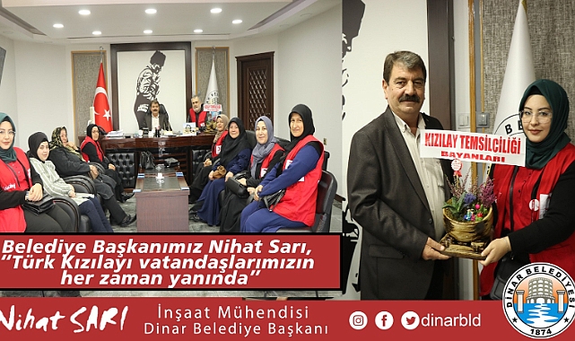 Belediye Başkanımız Nihat Sarı, “Türk Kızılayı vatandaşlarımızın her zaman yanında”