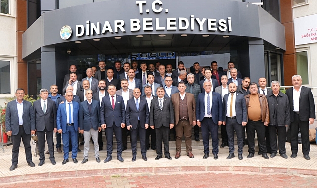 Birlik ve Oda Başkanlarından Dinar Belediye Başkanımız Nihat Sarı’ya ziyaret