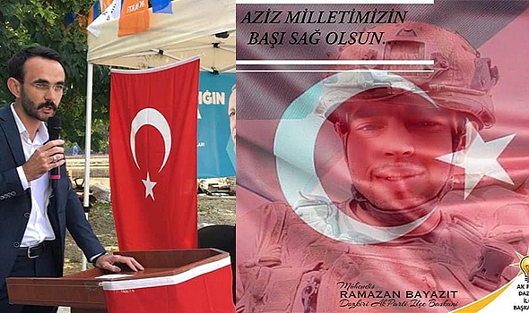 Dazkırı Ak Parti İlçe Başkanı Ramazan Bayazıt'tan Başsağlığı Mesajı