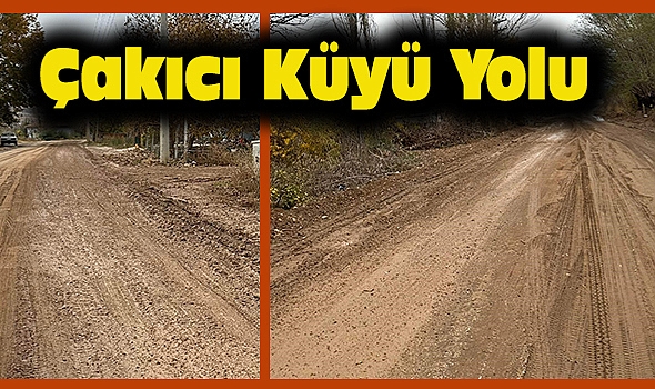 Dinar Çakıcı Köyü Yolu Çamur'dan Geçilmiyor
