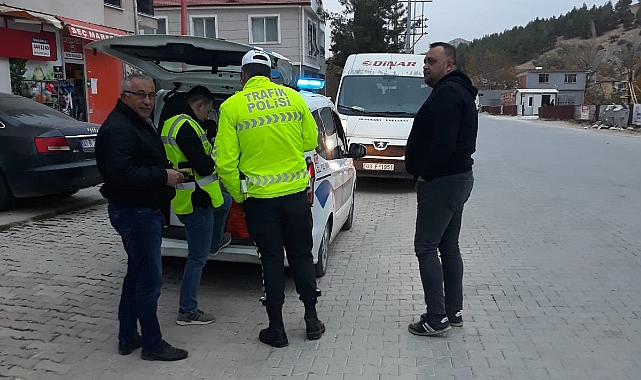 Dinar’da Polis Okul Servislerine Cezai İşlem