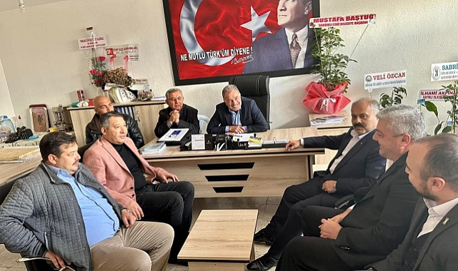 Dinar STK'larından İYİ Parti Dinar İlçe Başkanı Orhan Kürkçü'ye Ziyaret