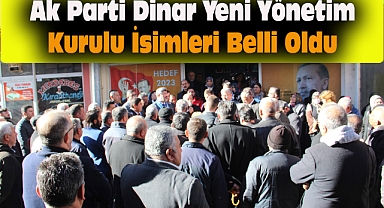 Ak Parti Dinar Yeni Yönetim Kurulu İsimleri Belli Oldu