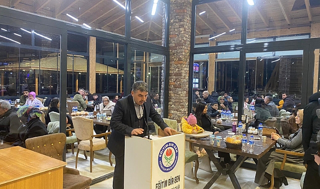 Dinar Eğitim Bir-Sen Birlik ve Kardeşlik sofrasında bir araya geldi