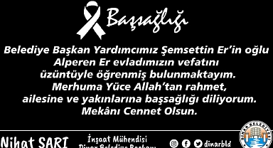 Belediye Başkanımız Nihat Sarı’dan Başsağlığı Mesajı 