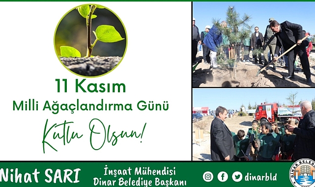 Belediye Başkanımız Nihat Sarı’dan Milli Ağaçlandırma günü mesajı