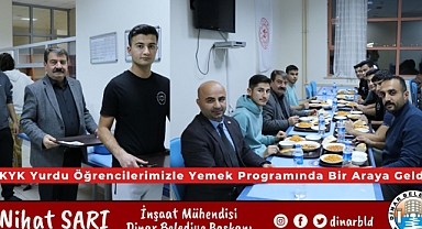 Başkan Sarı, Yurt öğrencileriyle bir araya geldi 