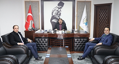 Şekerbank Şube Müdürü, Başkan Nihat Sarı'yı Ziyaret Etti 