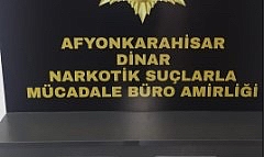 Dinarda uyuşturucu yakalandı