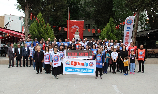 Eğitim İş Sendikası Dinar İlçe Temsilciliğinden basın açıklaması
