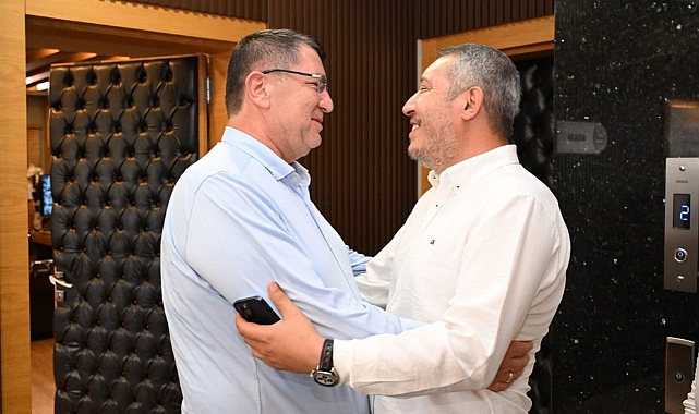 “Belediye Başkanı Veysel Topçu’dan AESOB Başkanı Adlıhan Dere’ye Ziyaret”