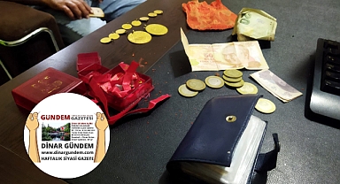 Dinar'da, Bulduğu Bir Çanta Altını Polise Teslim Etti!