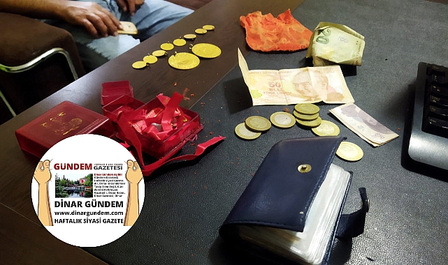 Dinar'da, Bulduğu Bir Çanta Altını Polise Teslim Etti!