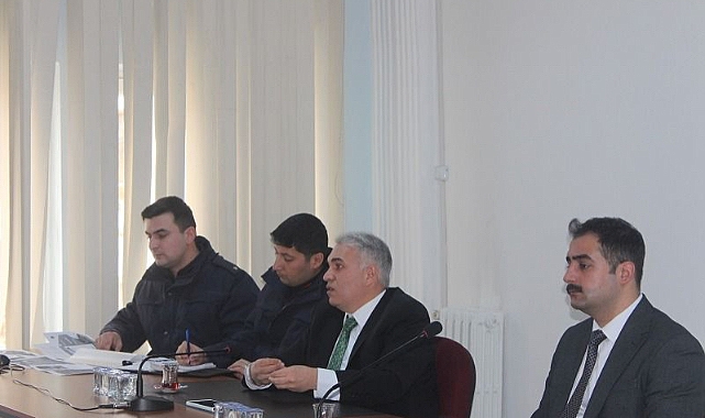 KAYMAKAM DURU BAŞKANLIĞINDA KHG BİRLİK ve GÜVENLİK TOPLANTISI GERÇEKLEŞTİRİLDİ