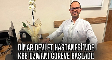 Op. Dr. Gökay Serhan YILDIZ, Dinar Devlet Hastanesi’nde Hasta Kabulüne Başladı!
