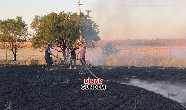 Gençali Köyü’nde Trafo Yangını: Ekinler Tehlike Altında! 