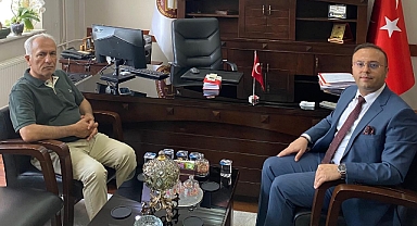 Hemşehrimiz Yargıtay Üyesi İsa Çelik’ten Dinar ACM Başkanı Uğur Yargun’a Ziyaret