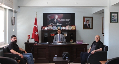Hilmi Çalışkan ve Tahsin Baytar’dan Kaymakam Hasan Uğuz’a Ziyaret