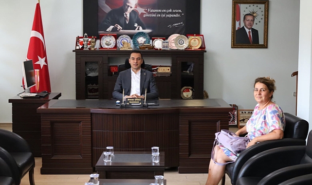 Kaymakam Hasan UĞUZ, Dinar İkinci Noteri Songül DEMİRCİ’yi Makamında Kabul Etti