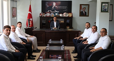 Kaymakam Hasan UĞUZ, Tarım Kredi Kooperatifi Müdürlerini Kabul Etti