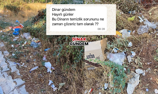 Dinar'da Çöp Sorunu Gündemden Düşmüyor